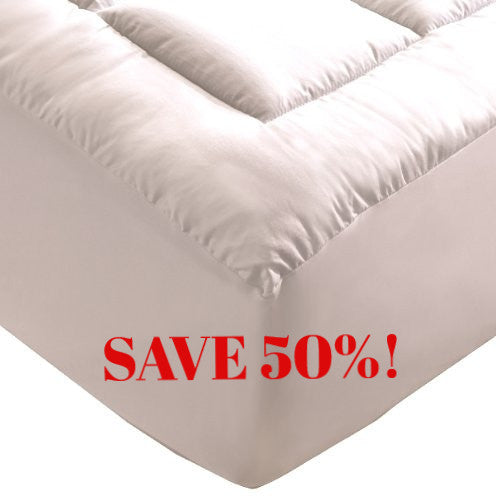 Overstuffed Cotton Sateen Mattress Pad