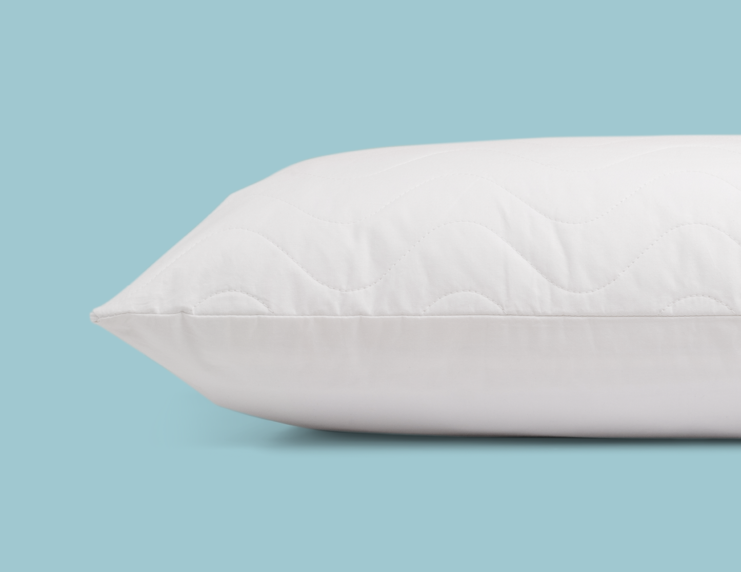 100% Cotton Quilted Pillow Protector - Give your water pillow an extra layer of comfort