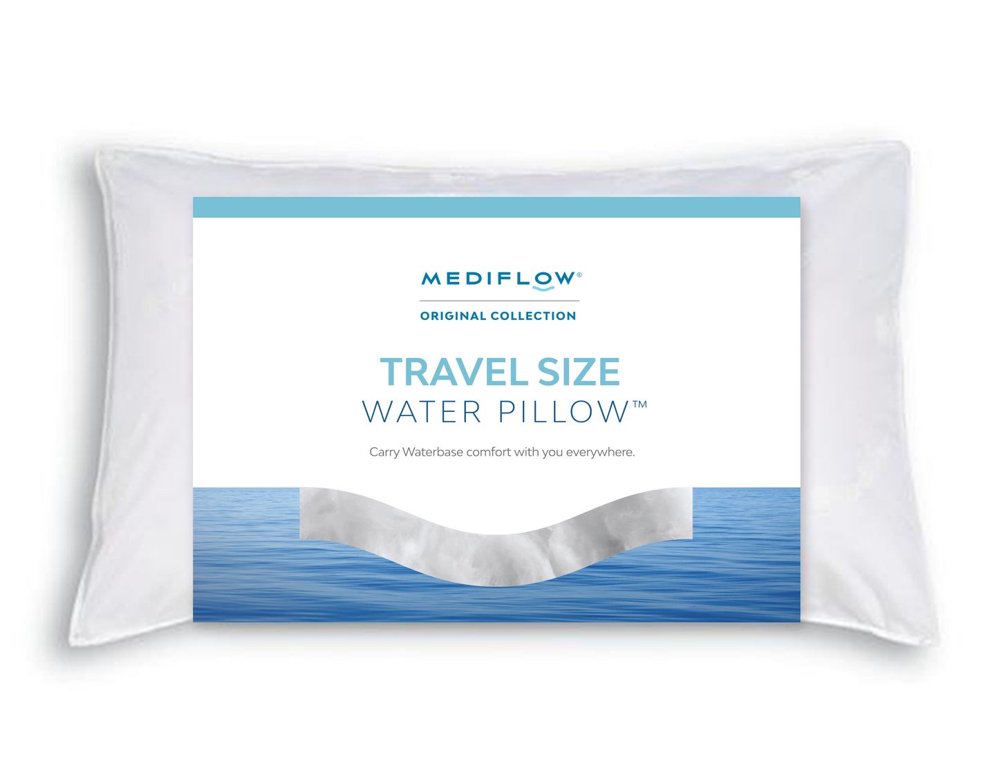 Mediflow Water Pillow - Fiber Travel Size