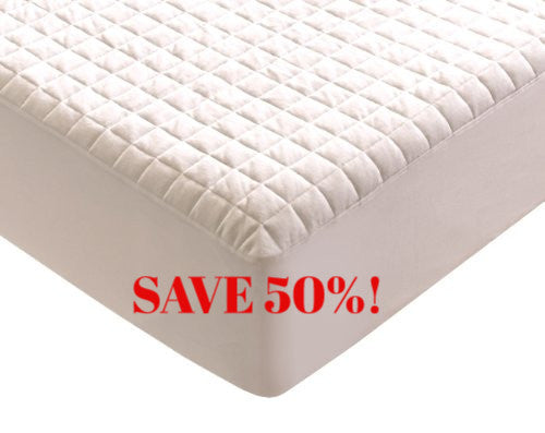 Quilted Velour Waterproof Mattress Pad