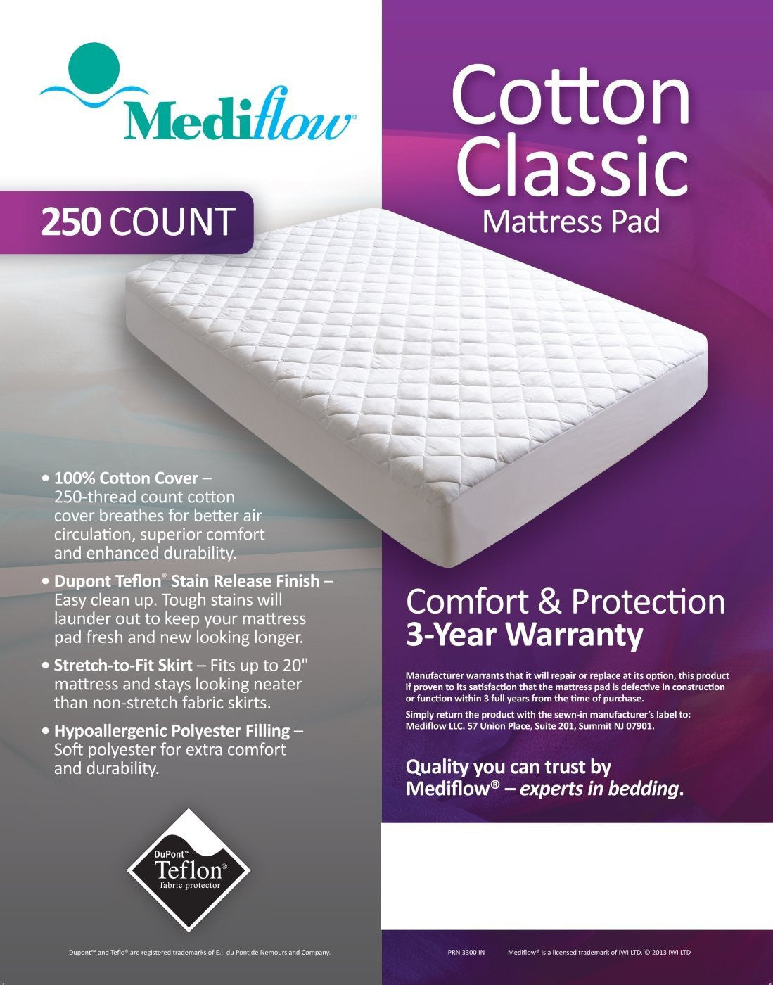 Cotton Classic Mattress Pad