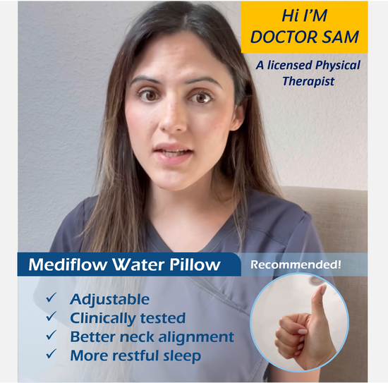 The Water Pillow by Mediflow Reduces Neck Pain and Improves Sleep