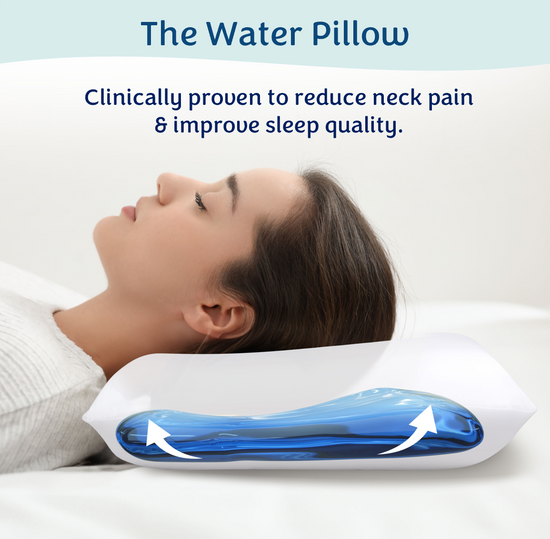 The Water Pillow by Mediflow Reduces Neck Pain and Improves Sleep